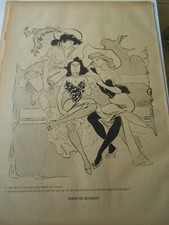 Print 1901 - Je ne ferais jamais oeuvre de mes 10 doigts Dessin de Schusler