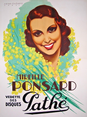 Affiche ancienne van caulaert - ancienne,