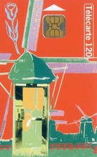télécarte - publicité -France telecom - 6 Amsterdam - 1998 - moulin