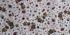 COUPON TISSU COTON FLEURS FOND