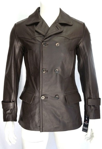 Manteau pea cuir de - cuir,