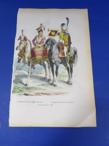 Gravure ancienne couleur