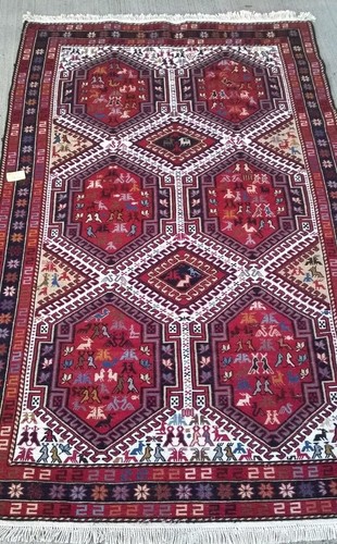 Kilim brodé 200x120cm sumac - kilim,
