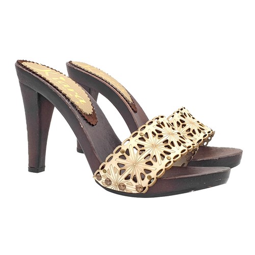 Mule avec bande - mule, beige
