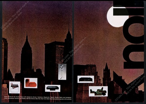 1969 knoll furniture - knoll, gavina