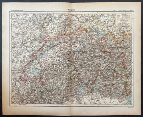 Suisse henri boland carte - suisse,