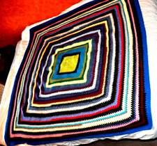 Ancien plaid en patchwork