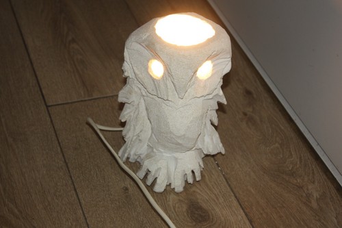 Lampe sculpture en pierre - ,