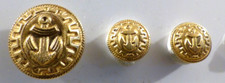 3  boutons ANCRE de MARINE    13/22 mm