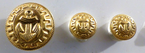 Boutons ancre de marine - 3,