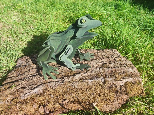 Grenouille en bois - grenouille,