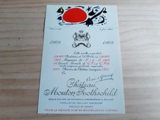 étiquette vin Chateau Mouton