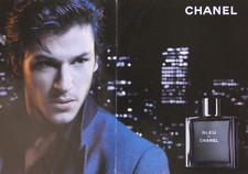 PUBLICITÉ DE PRESSE 2012 PARFUM BLEU DE CHANEL - Gaspard ULLIEL .