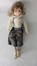 Poupée Ancienne Porcelaine Chiffon Doll Vintage Collection Rare Pied Vêtement