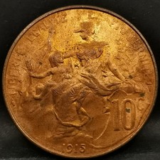 10 CENTIMES DANIEL DUPUIS 1915