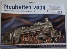 LILIPUT modellbahn catalogue Ech Ho et Hoe train/wagon/rail  Excellent Etat 2004