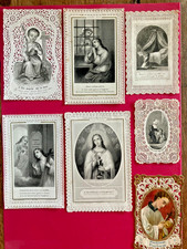 Lot de 12 canivets images pieuses anciennes