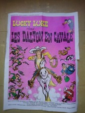 ANCIENNE AFFICHE CINEMA FILM LUCKY LUKE LES DALTON EN CAVALE, film de MORRIS