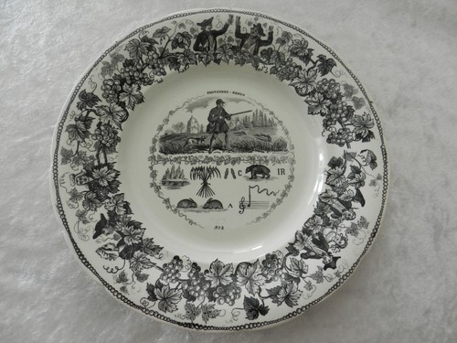 Ancienne assiette creil - assiette,