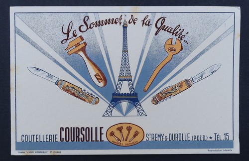 Buvard coutellerie coursolle - coutellerie,