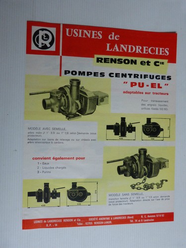 Prospectus catalogue agricole - ,