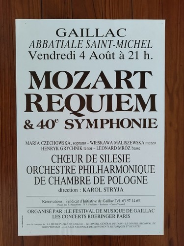 Affiche concert originale - affiche,