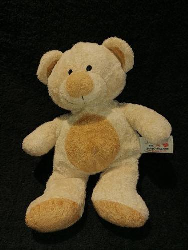 Doudou peluche ours brun beige