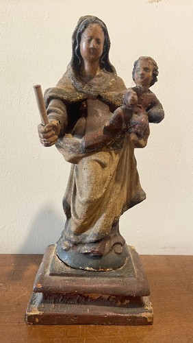 Vierge enfant bois - À, l'enfant.