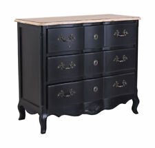 Baroque Console Commode en Bois Commode Noir Bauchkommode Armoire Style