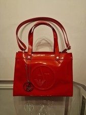 Original- Armani Jeans - Red HandBag Women - Sac Rouge 