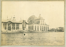 France, Paris, le globe céleste  vintage print,Exposition universelle de 1900