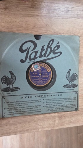 Disque vinyle pathé à - ,