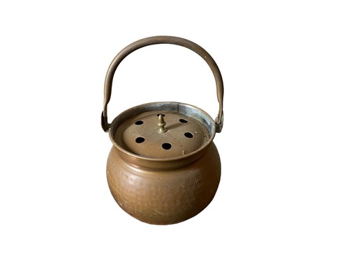 Ancien chaudron cuivre case - chaudron,