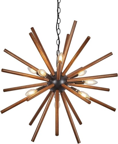 Lustre moderne bois avec - en,