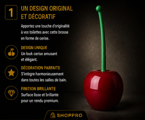 Brosse design cerise avec - brosse,
