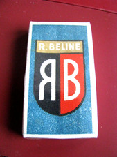 Ancienne Boite de 5 lames neuves de rasoir R. BELINE French Vintage