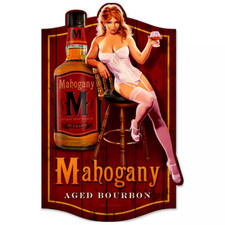 Plaque pin-up, old bourbon 