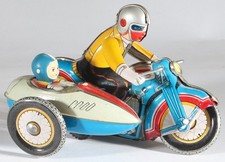 Vintage China moto avec side-car tôle à clé