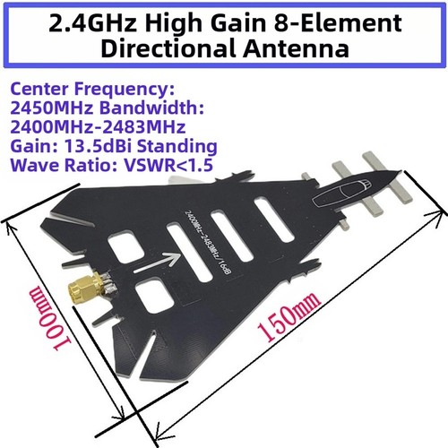 High gain 4ghz element - 2, 8