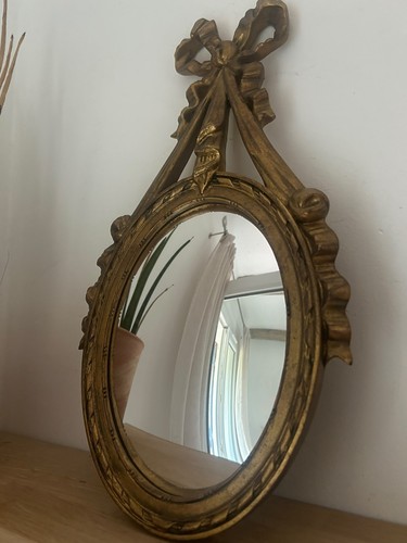 Miroir convexe ovale - miroir,