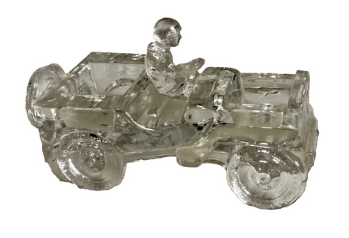 Salière ancienne verre moulé - saliÈre,
