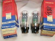 LOT 2x LAMPE DARIO 1883 Full-Wave Vacuum Rectifier TUBE VALVE TESTED NOS NIB =°=