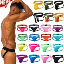 Hommes Sexy Jock Strap Athletic Supporter Sport Briefs Jockstrap Thong Sous- /