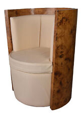 Art Déco Fauteuil Simili Cuir