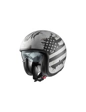 Casque Premier Jet Vintage NT Old Style Argent Bm Taille M