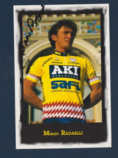 CYCLISME carte cycliste MAURO RADAELLI équipe AKI SAFI Signée