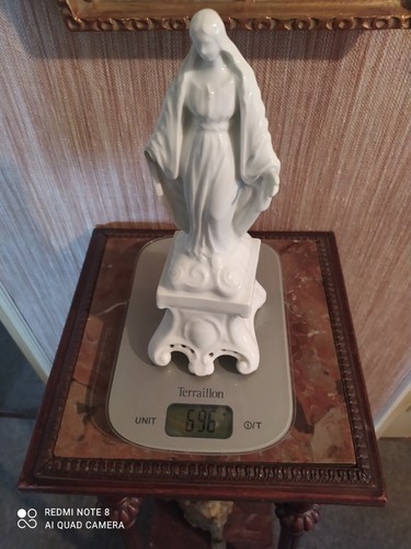 Statuette vierge faience - vierge,