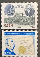 2 Timbres stamps - YT 4282 et