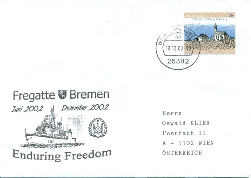 Germany 2002 cover f210 emden - 2002,
