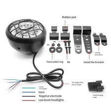 Phare tout terrain à visibilité optimale pour vélos électriques avec fonctio